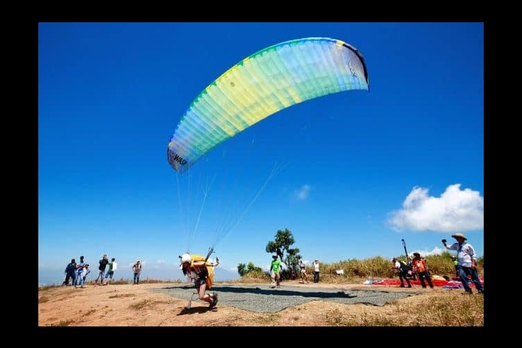 Bay dù lượn trên bán đảo Sơn Trà